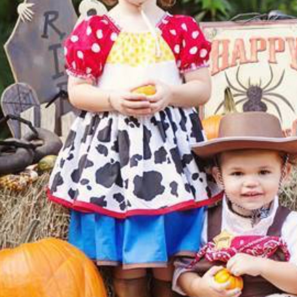 Disney insp Jessie Dress Girls 2/3 Ross & Rosie